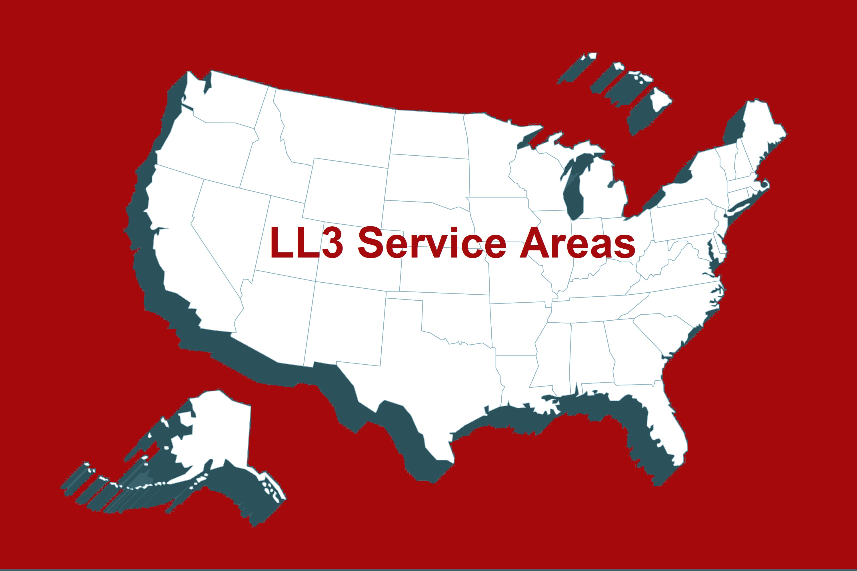 Levine Law Service Area Map